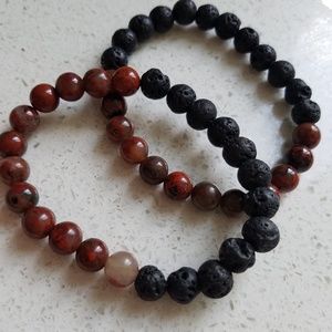 87RWD || Lava Bead Bracelet